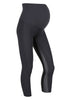 black pregnancy leggings 7/8 length made from recycled luxury Italian lycra